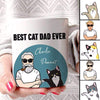 Best Buddies Cat Dad Personalized AOP Mug