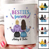 Besties Forever Modern Girls Back View Personalized Mug