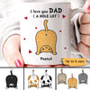 Cat Dad Love You A W-hole Lot Personalized Mug