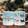 Cat Meowy Catmas Personalized Cat Christmas Coffee Mug