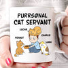 Cat Purrsonal Servant Chibi Man Personalized Mug