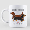 Dachshund Personalized Dog Mom AOP Coffee Mug