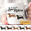 Dachshund The Original Low Rider Personalized Dog AOP Coffee Mug