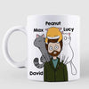 Dear Cat Dad Cartoon Man Personalized AOP Mug