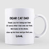 Dear Cat Dad Cartoon Man Personalized AOP Mug