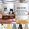 Dear Cat Dad Old Man Personalized AOP Mug