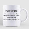 Dear Cat Dad Old Man Personalized AOP Mug