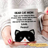 Dear Cat Mom Personalized Cat Mom Coffee Mug