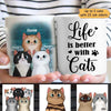 Life Is Better With Cute Fluffy Cats Personalized Mug