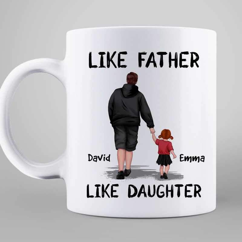 Like Father Like Son Like Daughter Personalized Mug