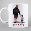 Love Between Dad And Little Son Daughter Personalized Mug