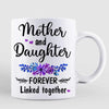 Mother And Daughter Sitting Under Purple Tree Personalized Mug