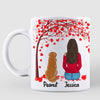 My Dog Is My Valentine Personalized AOP Coffee Mug