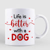 My Dog Is My Valentine Personalized AOP Coffee Mug