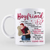 To My Boy Friend Girl Friend Kissing Couple  Gift For Him For Her Personalized Mug