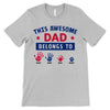 Belongs To Hands Paws Nation Flag Themed 4th Of July Independence Day Personalized Shirt