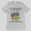 A Woman Loves Plants And Dogs Personalized Shirt