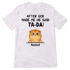 After God Made Us Fluffy Cats Personalized Shirt