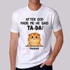 After God Made Us Fluffy Cats Personalized Shirt