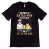 An Old Man With Beer And Grumpy Cats Personalized Shirt