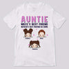 Aunt Best Friend And Partner In Crime Pink Patterned Personalized Shirt