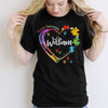 Autism Heart Colorful Personalized Shirt