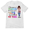 Became Doll Teacher Leopard Checkered Floral Patterns Personalized Shirt