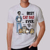 Best Cat Dad Ever Stick Cat Man Personalized Shirt