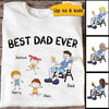 Best Dad Mom Ever Stick Kids Personalized Shirt