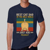 Best Dad Mom In The Hole World Cat Butt Retro Personalized Shirt