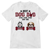 Best Dog Dad Ever Just Ask Red Plaid Dog Personalized Shirt