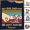 Best Dog Dad Just Ask New Retro Personalized Shirt