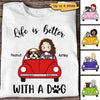 Better With Dog Car Personalized Shirt