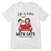 Better With Fluffy Cat Car Personalized Shirt