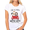 Better With Fluffy Cat Car Personalized Shirt