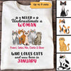 Birthday Gift Cat Mom Sitting Cat Cartoon Personalized Shirt