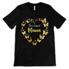 Blessed Mama Butterflies Colorful Heart Personalized Shirt