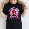 Breast Cancer Messed With Wrong Witch Halloween Personalized Shirt