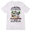 Camping And Dog Old Man Personalized Shirt