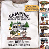 Camping And Dog Old Man Personalized Shirt