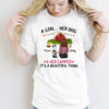 Camping Girl & Her Dog Personalized Shirt