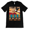 Cat Dad Fist Bump Personalized Shirt