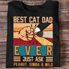 Cat Dad Fist Bump Personalized Shirt