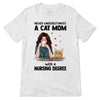 Cat Mom Nurse Personalized Shirt