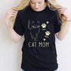 Cat Mom Outline Personalized Shirt