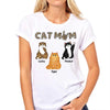Cat Mom Rockin Fluffy Cats Sitting Personalized Shirt