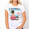 Cat Mom Summer Pattern Personalized Shirt