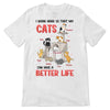 Cat Tower I Work Hard Personalized Shirt