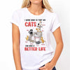 Cat Tower I Work Hard Personalized Shirt