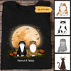 Cats In Moonlight Halloween Personalized Shirt